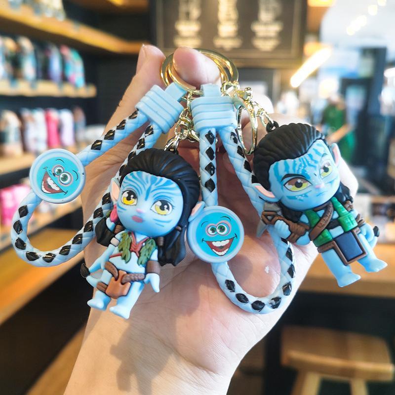 Avatar Creative Avatar Jake Sully Neytiri พวงกุญแจ 3D จี้ตุ๊กตาพวงกุญแจรถแฟนเด็ก Charm ของขวัญ hjuth