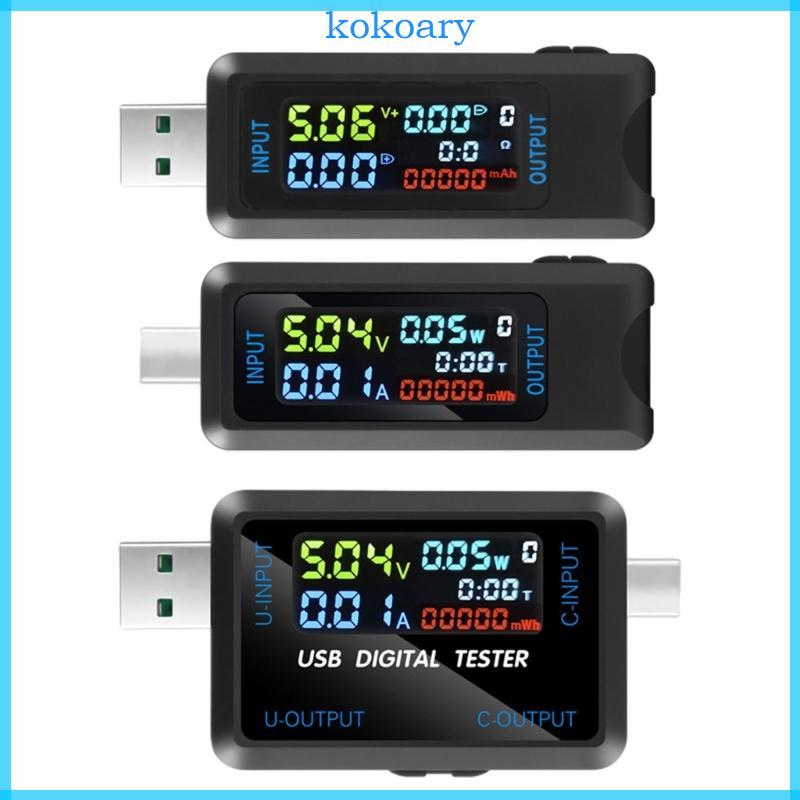 KOK USB Tester Digital Voltmeter Amperimetro Current Voltage Meter USB Power Meter