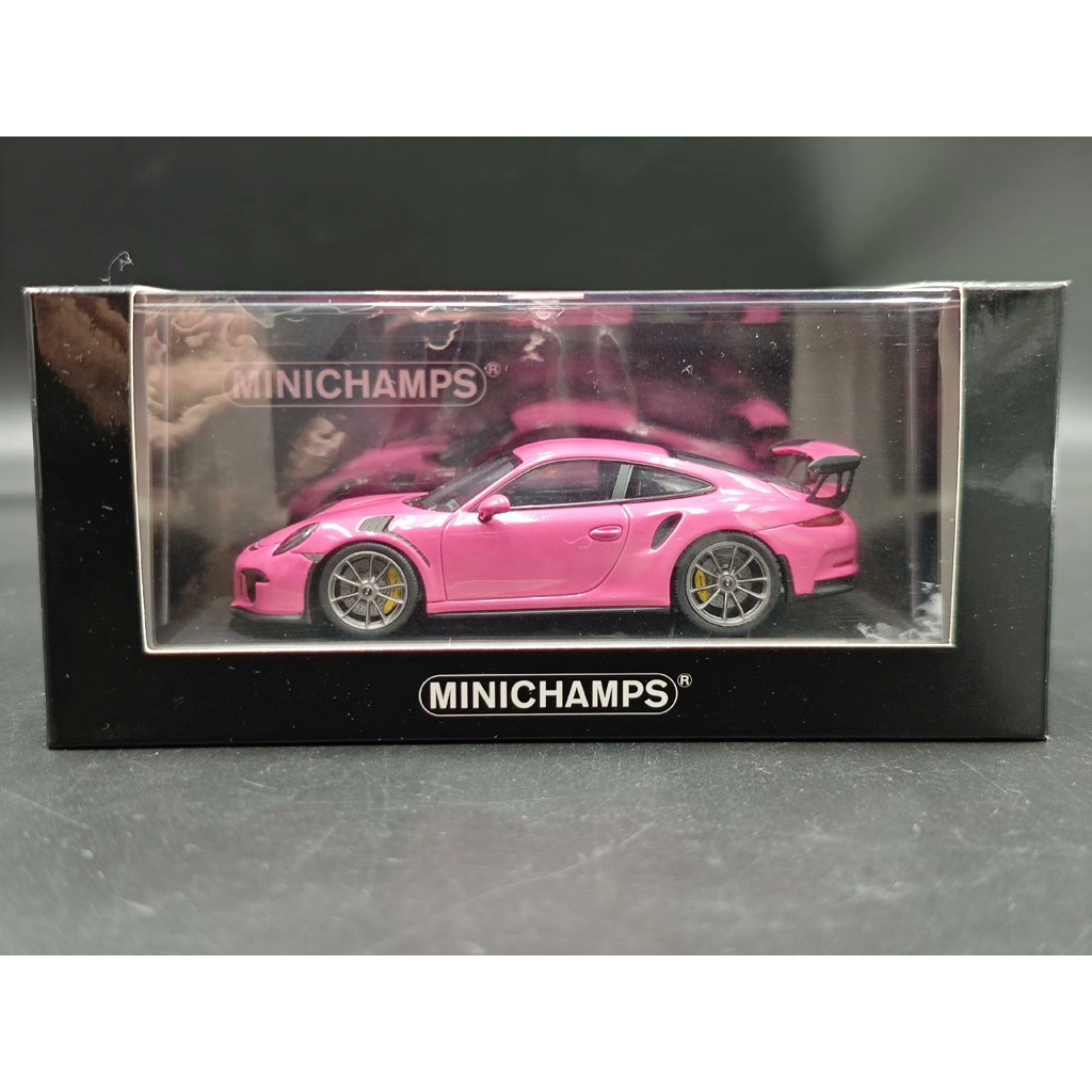 Mini Cut Minichamps 1: 43 Scale Porsche 911 (991) GT3RS Macho Pink 2016 นิตยสารรุ่นเยอรมัน Modell Fa