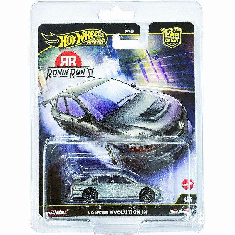 [เคสป้องกันฟรี] Hot Wheels Gold Label Car Culture Ronin Run 2 Mitsubishi EVO IX QU6D