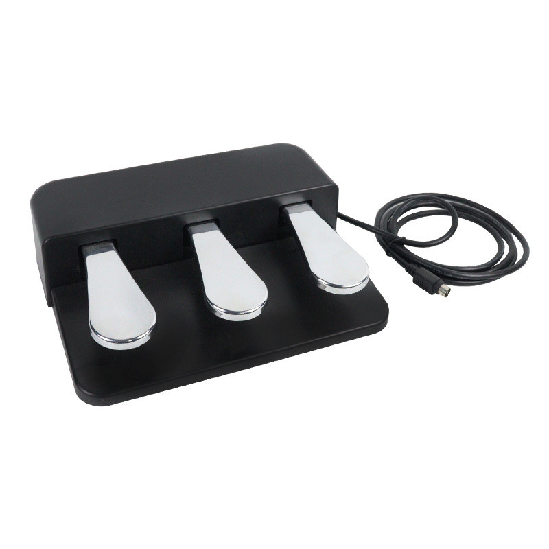 เปียโนไฟฟ้า Sustain Three-Pedal เปียโนอิเล็กทรอนิกส์เปียโนไฟฟ้า Synthesizer พลาสติกสากล Sustain Peda