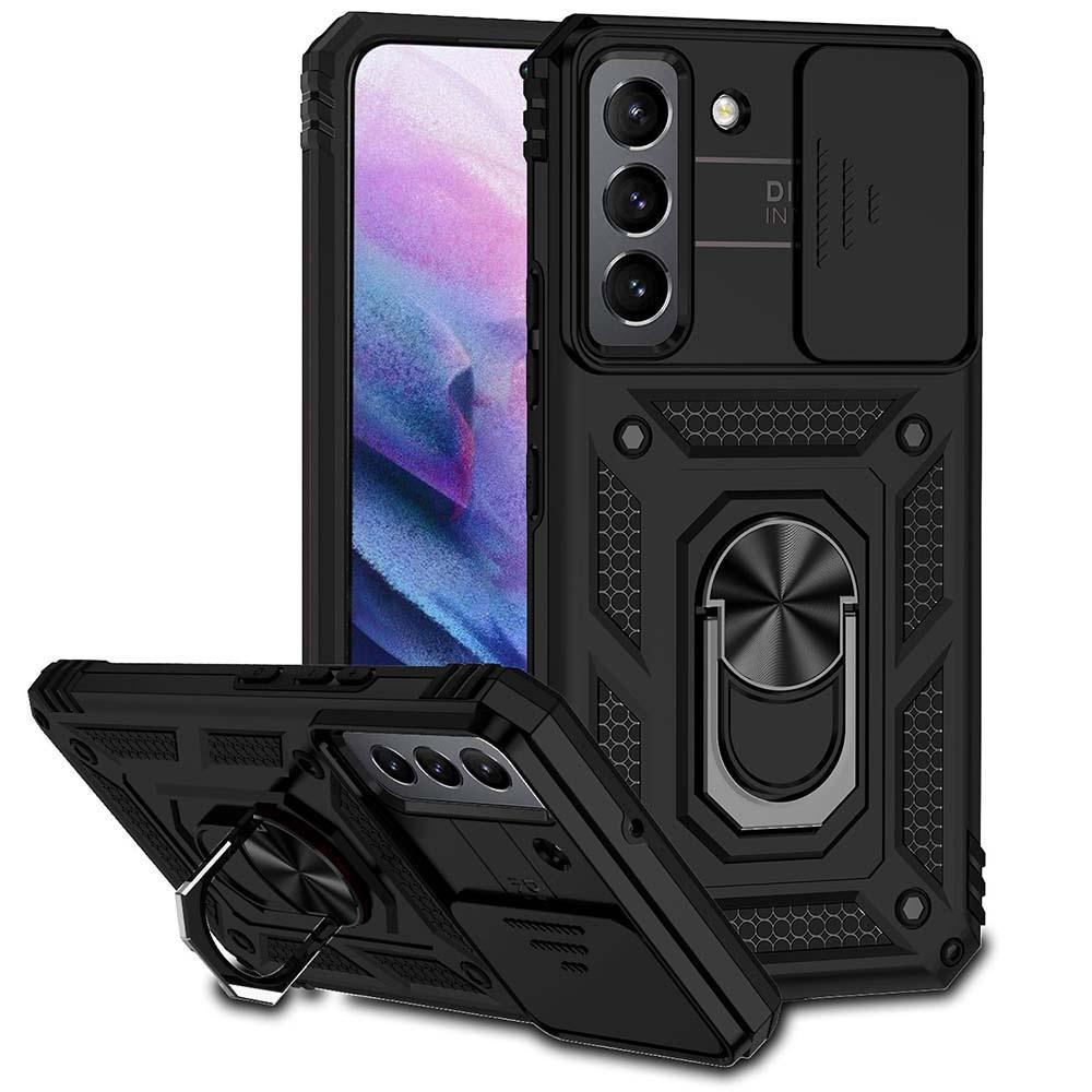 SAMSUNG เคสโทรศัพท์เหมาะสําหรับSamsung Galaxy S22 S21 S20 S10 Plus S21 S22 S20 S23 Ultra S20 S21 S23 FEเกราะกันกระแทกทนทานรถแม่เหล็กผู้ถือแหวนกันชนฝาครอบ