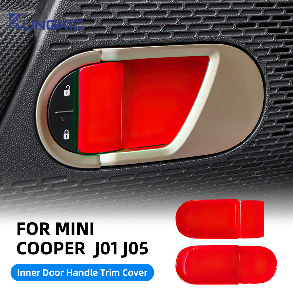 สําหรับ MINI Cooper SE J01 Aceman J05 รถด้านในประตูชาม Trim ตกแต่ง Shell อุปกรณ์ตกแต่งภายในรถยนต์