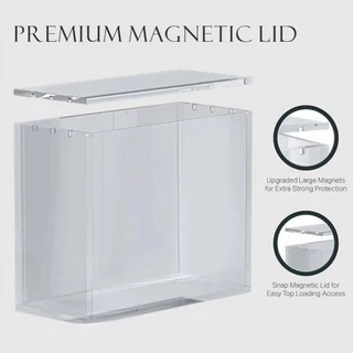1PC Acrylic Magnetic Case For ETB /English Booster/Japanese Small Booster/Japanese Booster 5mm Thick Protector Stackable
