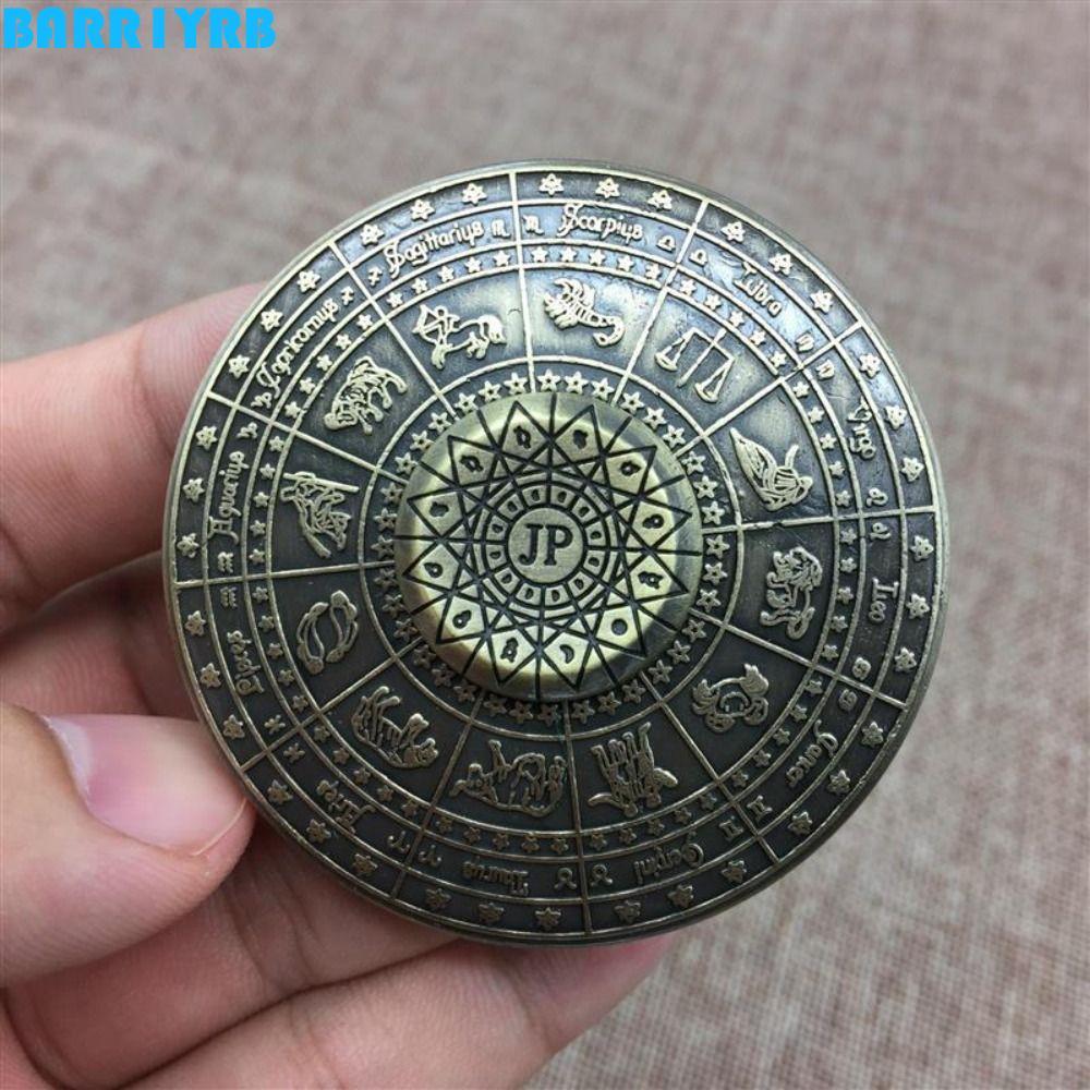 BARR1YRB Astrolabe Fidget Spinner, Destiny Compass Constellations Zodiac Signs Fidget Spinner, หมุนของเล่นนิ้วหมุนเรียบนักเรียน