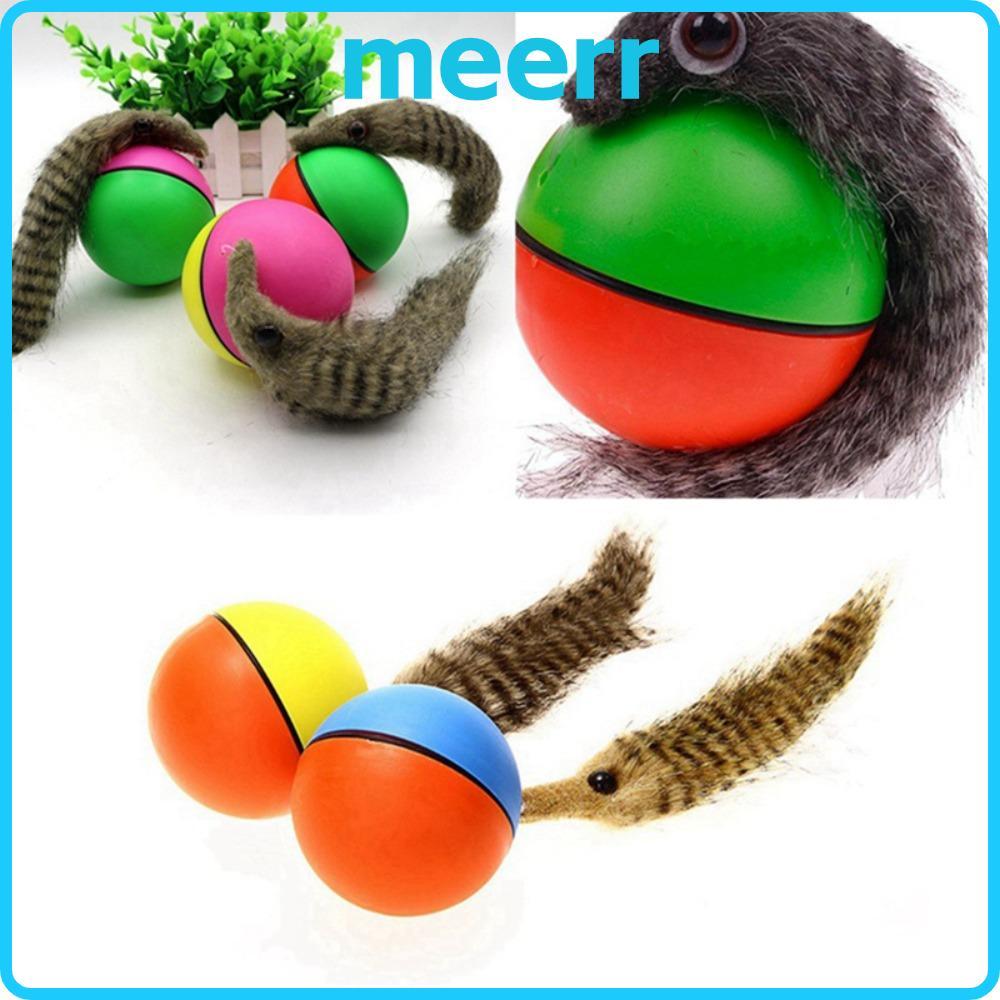 MEERR Beaver Ball ผลิตภัณฑ์สําหรับสัตว์เลี้ยงของเล่นแบตเตอรี่สนุกกระโดด Weasel
