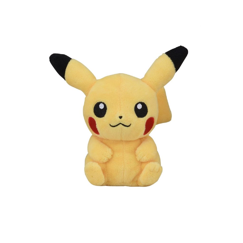 Pokémon Center Original Plush Toy: Pokémon fit Pikachu, 12 x 12 x 8 cm (H x W x D)