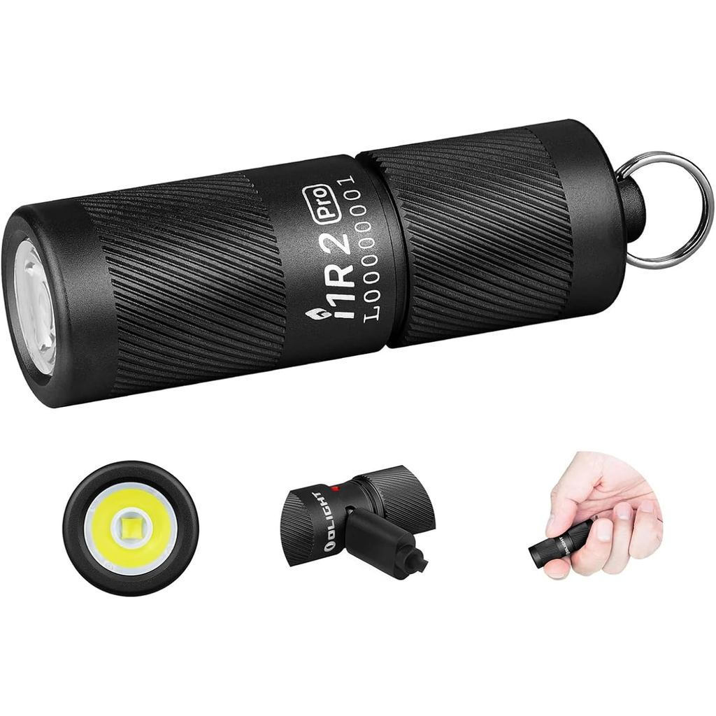 OLIGHT I1R 2 Pro Eos ไฟฉายพวงกุญแจ 180 ลูเมนส์ ชาร์จได้ via USB Type-C, พกพาสะดวกทุกวัน