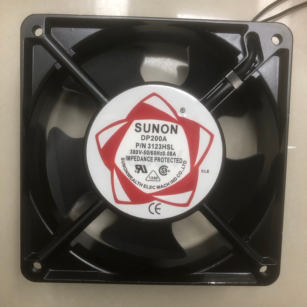 Jianzhun SUNON DP200A P/N3123HSL AC380V Axial Fan ตู้พัดลมระบายความร้อน 12 ซม.