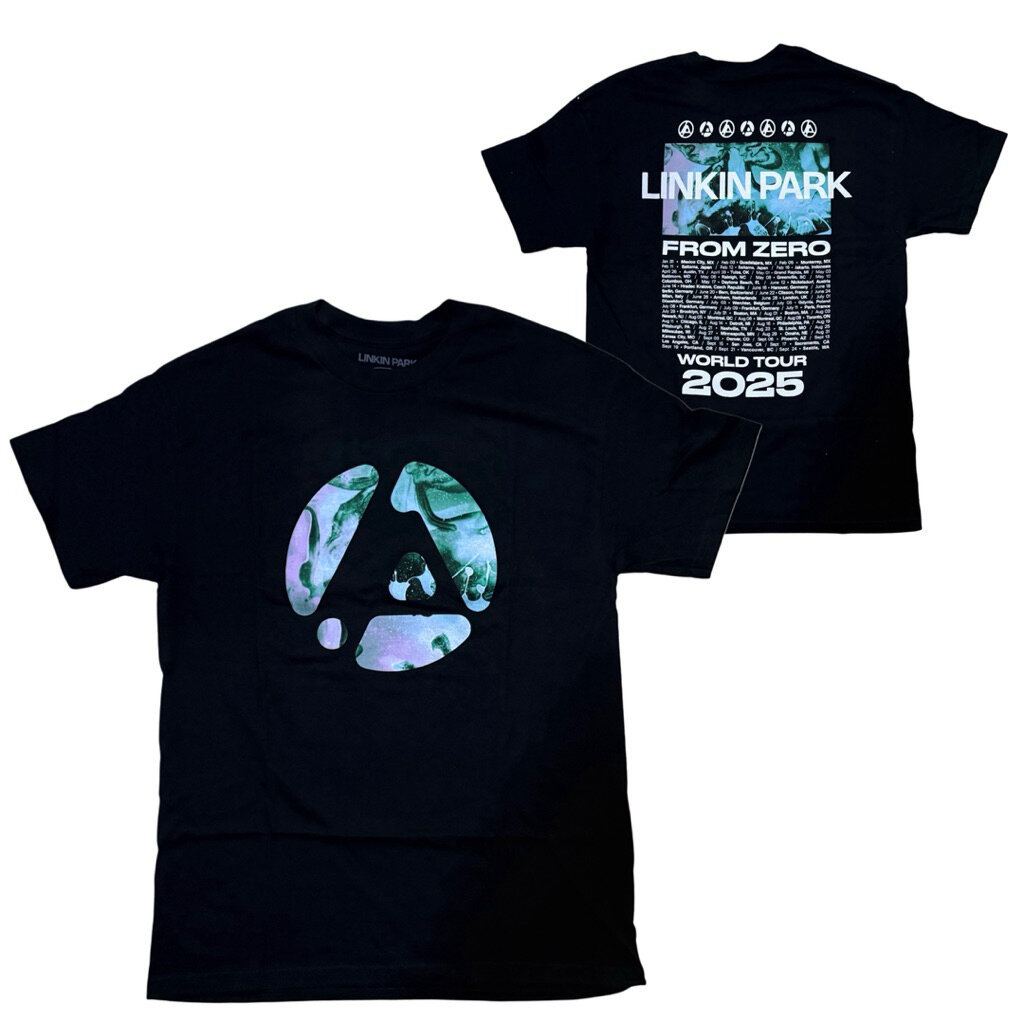เสื้อวง LINKIN PARK FROM ZERO T-SHIRT ลาย SWIRL TOUR ลิขสิทธิ์แท้ USA