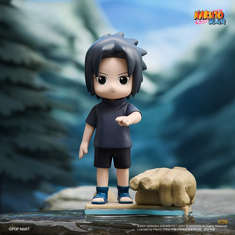 POPMART Secret Set Naruto Shippuden ในวัยเด็กกล่องตาบอด Sasuke Uchiha Naruto Uzumaki