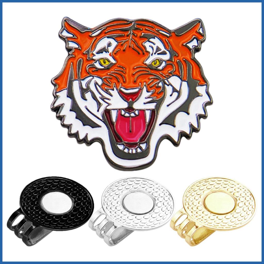 Golf Ball Marker หมวกคลิป Golf Marker กับ Tiger Design Magnetic Golf Ball MARKER Holders Golf Ball H