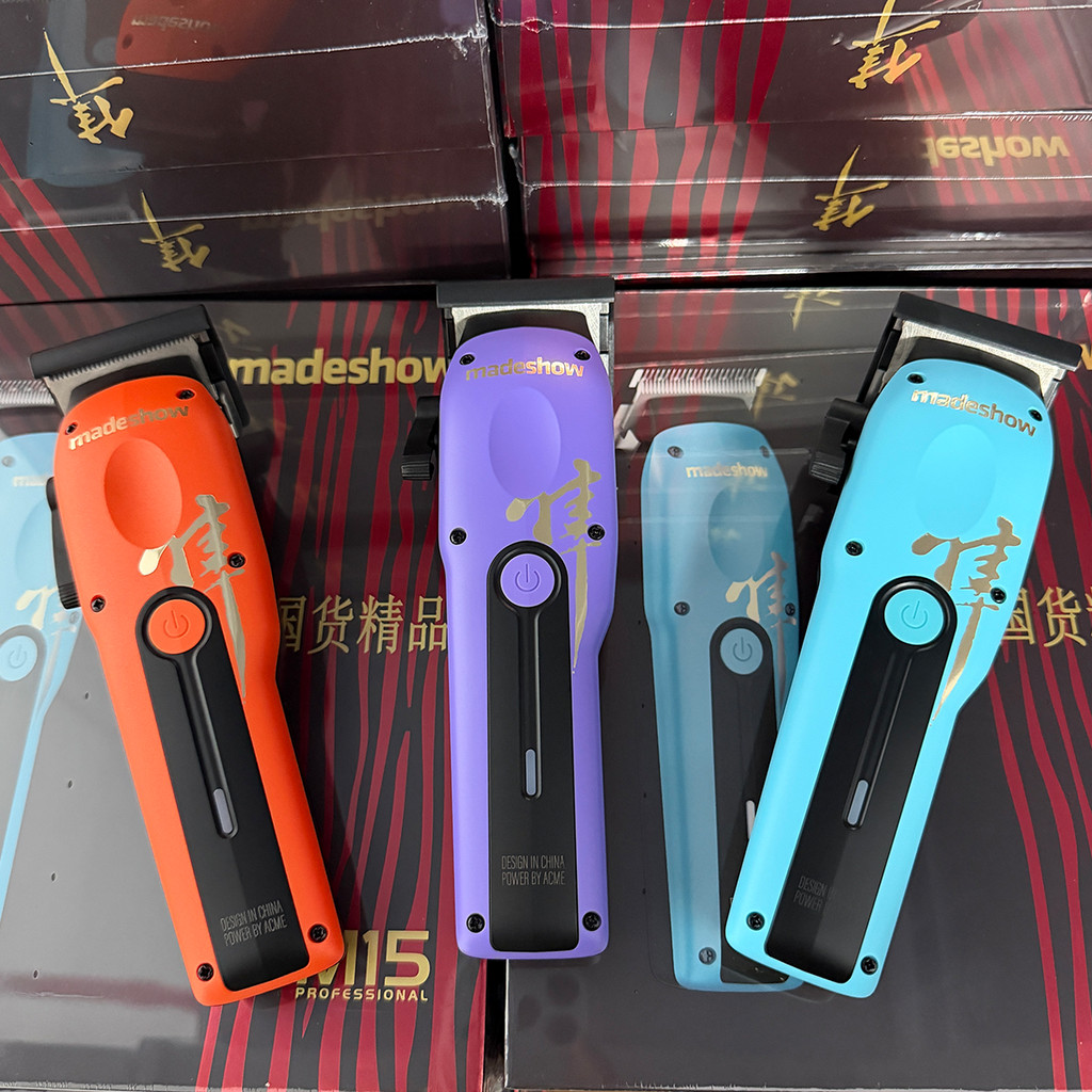 Madeshow M15 ปัตตาเลี่ยนตัดผมไร้สาย (6800รอบ) ( มีแบบลับคม )เครื่องเสียงเงียบ แบบมืออาชีพ ผู้ชาย เสี