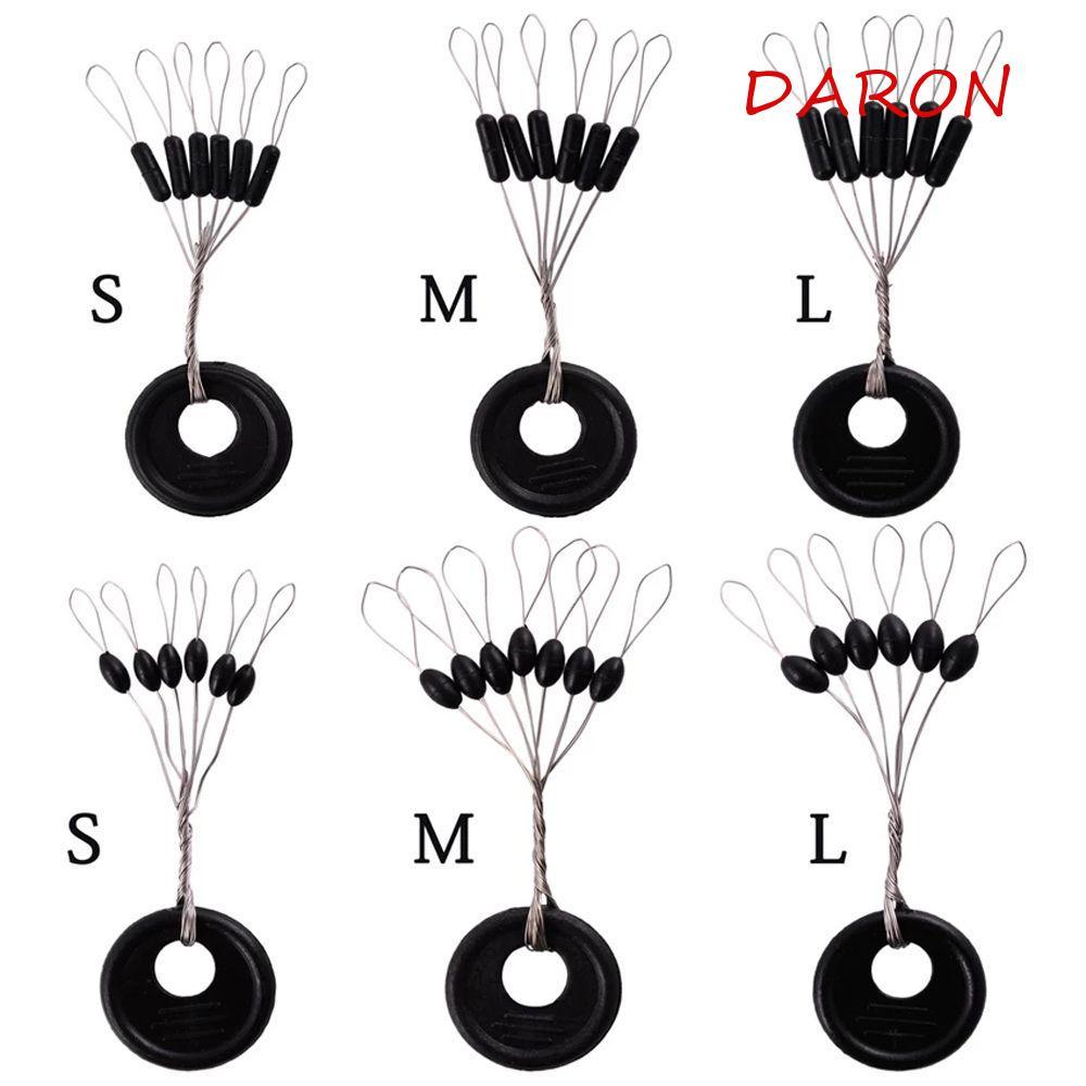 DARON ตกปลา Bobber ตกปลาเครื่องมือตกปลา Oval Stopper ยางสายตกปลาหยุดตกปลาลอยรูปไข่ตกปลาลอย