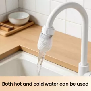 PUREHAIRBEAUTY 10/20/50 ชิ้นก๊อกน้ํากรองผ้าฝ้าย, Anti-splash พร้อม T-strap Faucet Filter,หนา Universal Tap Water Filter Bag