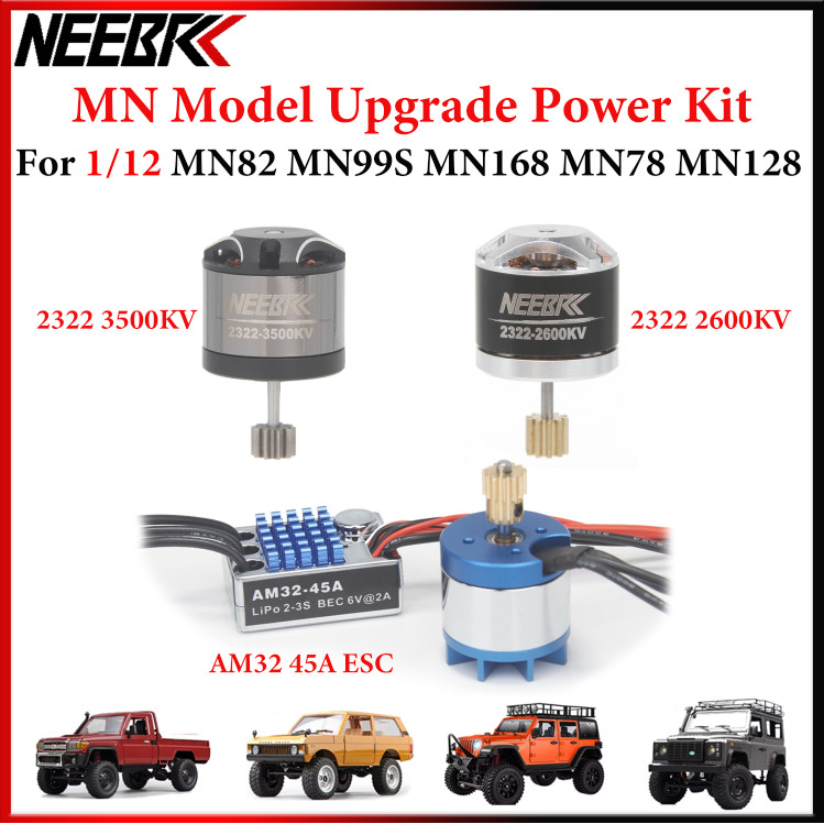 NEEBRC 2322 2600KV/3500KV 2830 2400KV มอเตอร์ไร้แปรง AM32 45A ESC SM3.0/T ปลั๊กสําหรับ 1/12 RC Off R