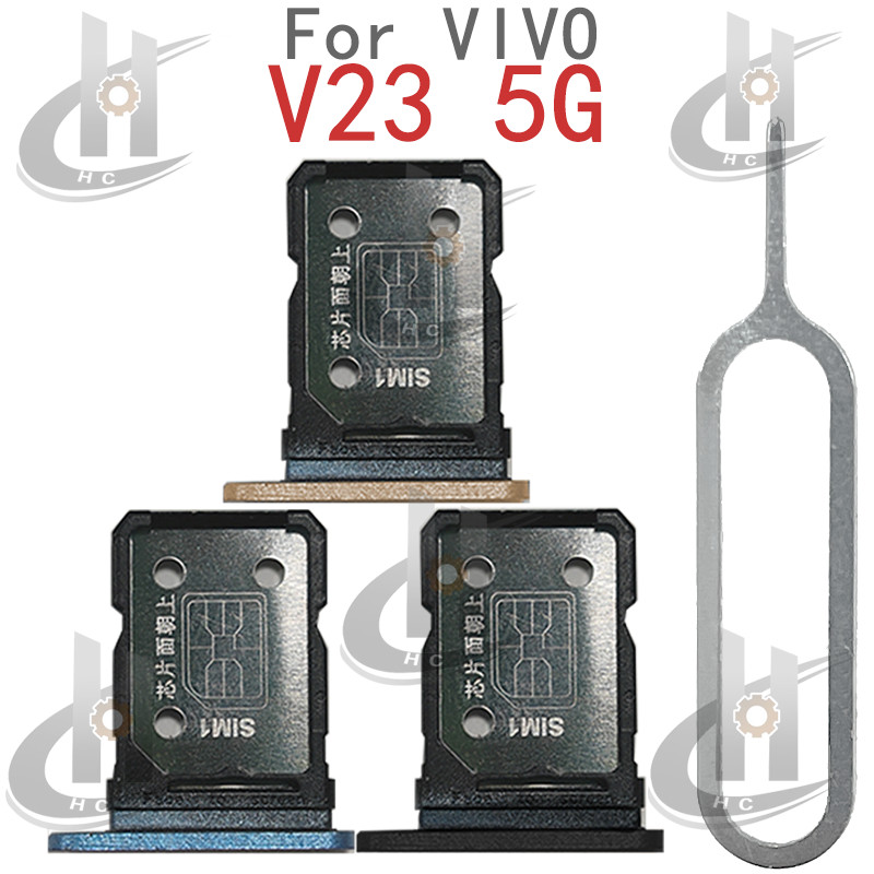สําหรับ Vivo V23 5G / S12 ซิมการ์ดถาดผู้ถือช่องใส่การ์ด Reader SD Slot อะแดปเตอร์อะไหล่