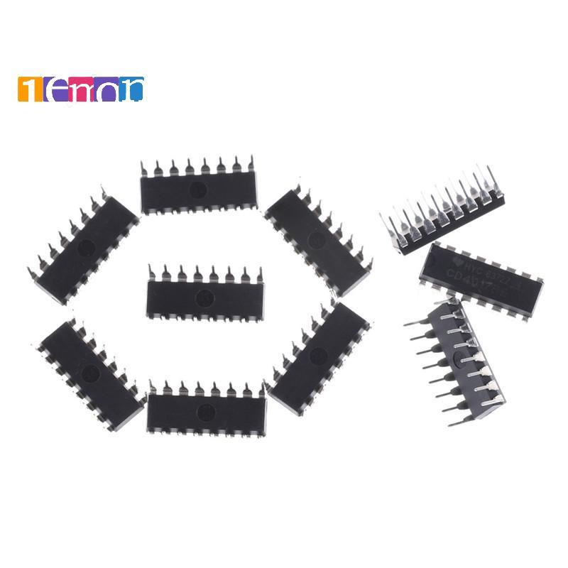[Lemon] 10PCS CD4017BE 4017 CD4017 Decade Counter Divider IC ใหม่