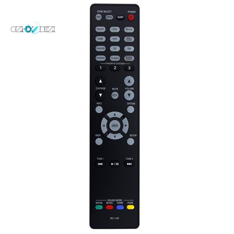 Gzhxdiizi รีโมทคอนโทรล ABS RC-1167 เปลี่ยนสําหรับตัวรับสัญญาณ AV AVR-2113 AVR-2113CI AVR-1913 AVR-23