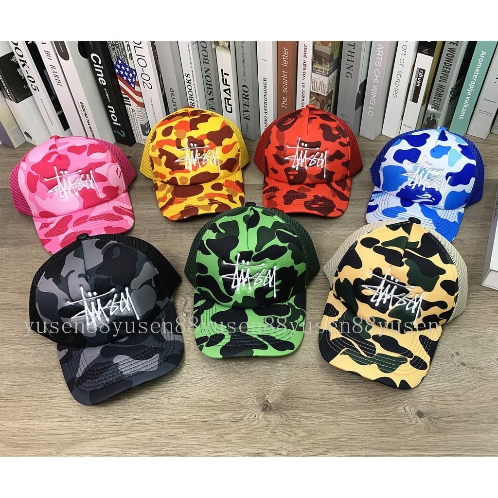 Top Hip-HopเบสบอลหมวกCamouflage S888syหมวกตาข่ายระบายอากาศสบายๆกลางแจ้งAll-MatchหมวกUnisex