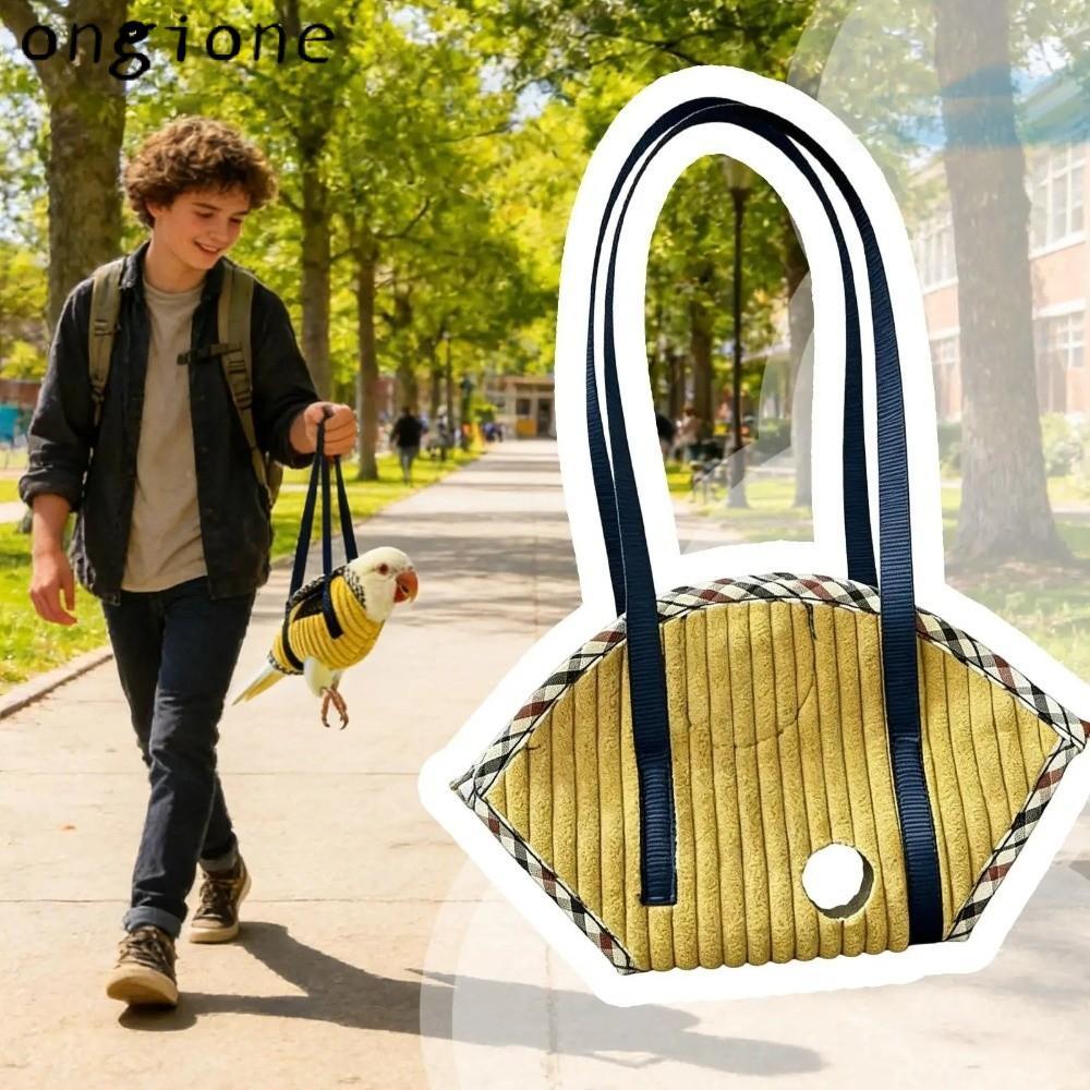 ONGIONE Parrot Vest Carrier, Breathable Portable Bird Bag, Anti Escape Adjustable Strap Bird Travel 