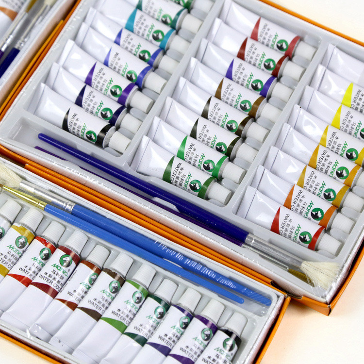 [เม็ดสีขายร้อน] แมรี่ 1325 สีน้ําเม็ดสี 8 สี 2436 ชุดแมรี่จิตรกรรมเครื่องมือ Gouache ภาพวาดกล่องระบา