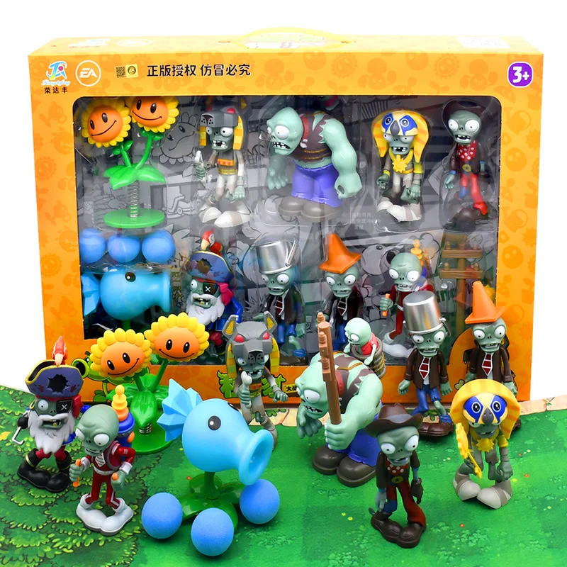 พืช VS ZOMBIES 2 ของเล่นครบชุดบทบาทใหม่ Ice Pea Jetpack Zombie Tomb Raiser Zombie Pirate Captain Zom