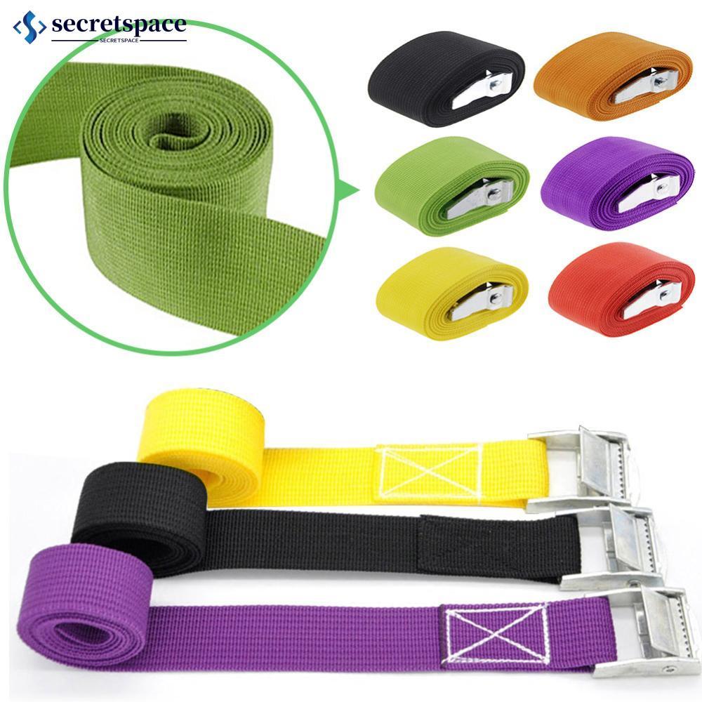 SECRETSPACE 1 M-5 M หัวเข็มขัดรถ Tie-Down เข็มขัดสายรัดสําหรับรถจักรยานยนต์กระเป๋าเดินทางกระเป๋าลากเ