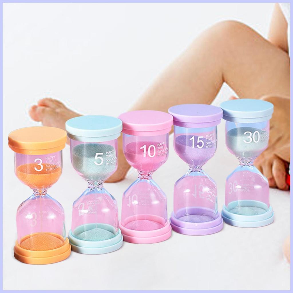 นาฬิกาทรายจับเวลา 3 Mins/5 Mins/10 Mins/15 Mins/30 Mins Sand Timers สีสัน Multicolor Sand Timer สําห