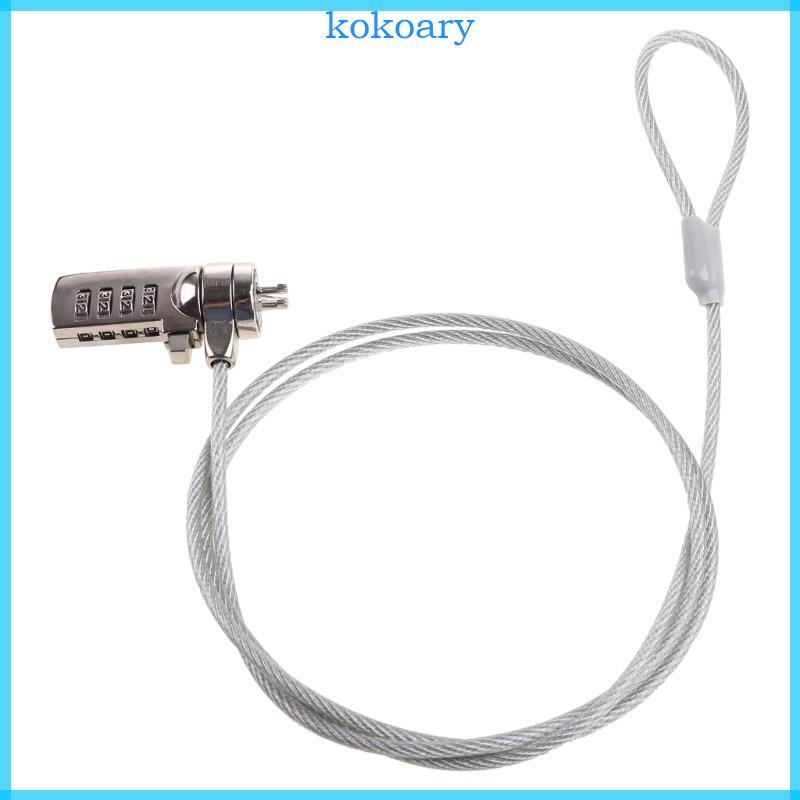 Newest Password 4 Digit Security Lock Anti-theft Chain For Notebook PC Laptop