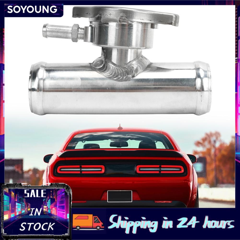 soyoung ท่อหม้อน้ำคอฟิลเลอร์น้ำหล่อเย็นขัดเงา OD 1-1/4 นิ้วพร้อม 16 PSI สำหรับรถยนต์