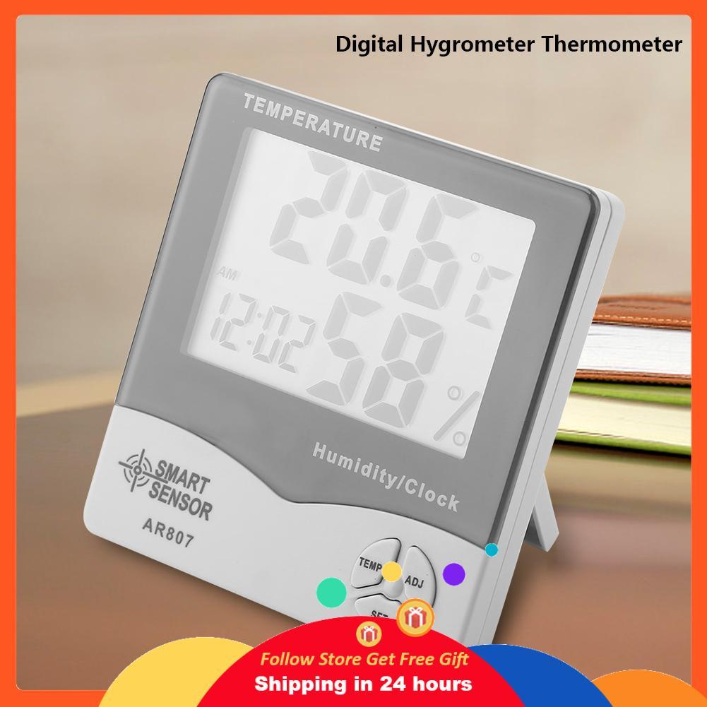 supergoodsales SMART SENSOR AR807 เครื่องวัดความชื้นสัมพัทธ์อุณหภูมิดิจิตอลเทอร์โมมิเตอร์สำหรับอุปกร