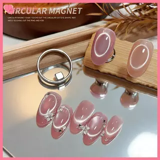 RENBG แหวน Hollow เล็บแม่เหล็กบาร์สําหรับแมวเจล Polish Salon Professional DIY แม่เหล็กเล็บเครื่องมือศิลปะสําหรับ Home Beauty ฉาก TH