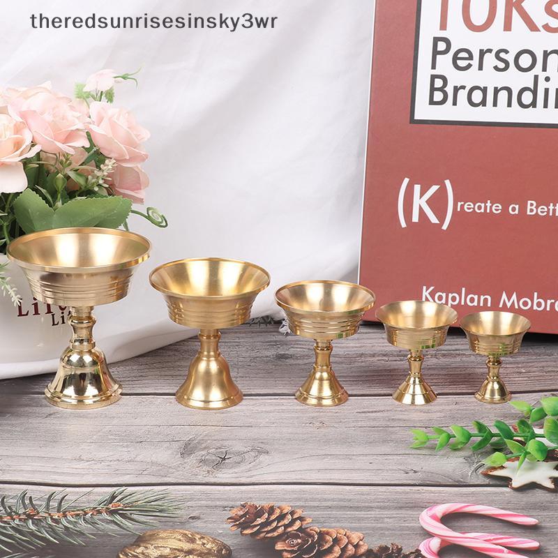 (the) เชิงเทียนโลหะผสมทองแดงสีทองหลายขนาด Candlesti Candelabrum ตกแต่งบ้าน (TH)