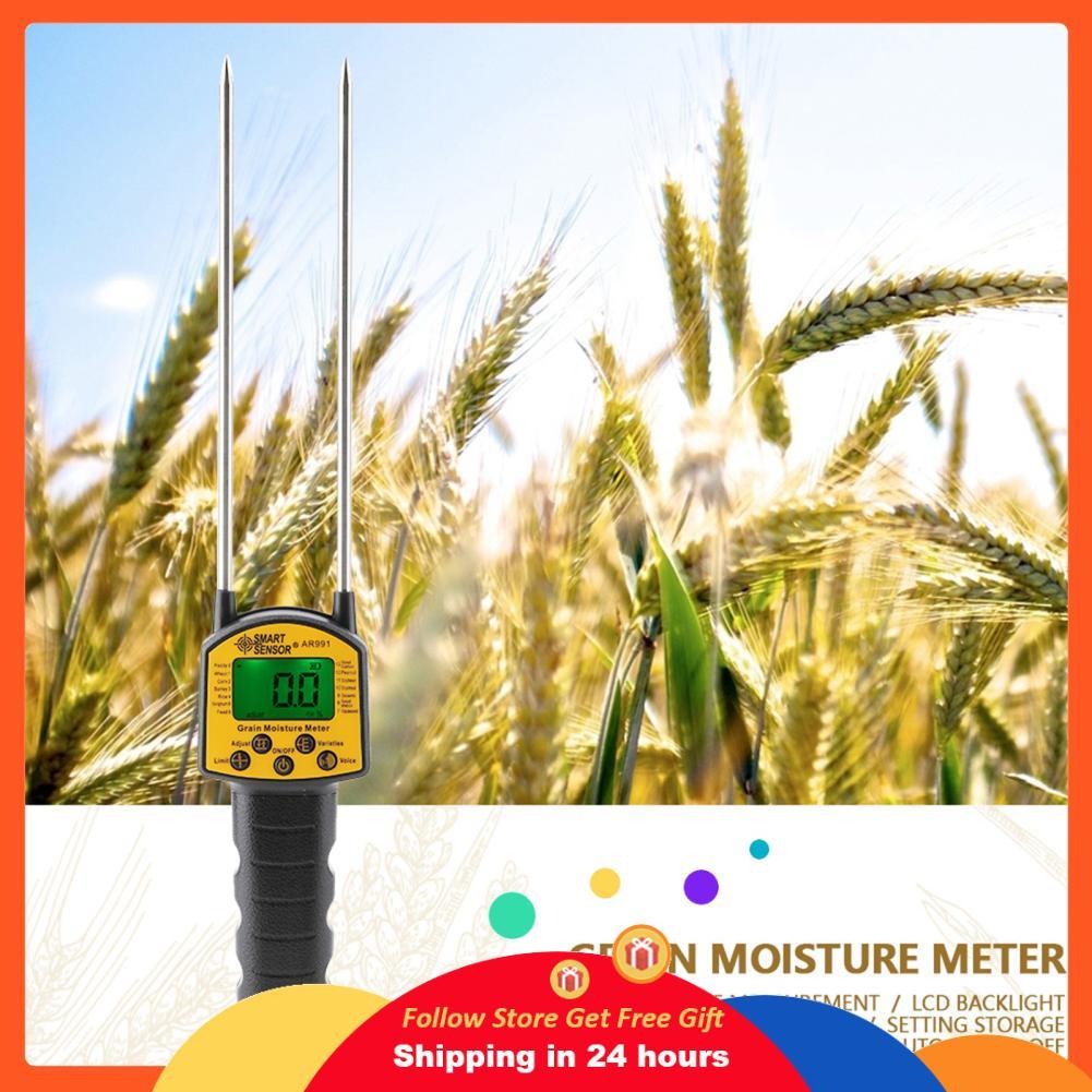 Supergoodsales Supergoodsales SMART Sensor AR991 เครื่องวัดความชื้นดิจิตอลพร้อมจอแสดงผล LCD และก้านเ