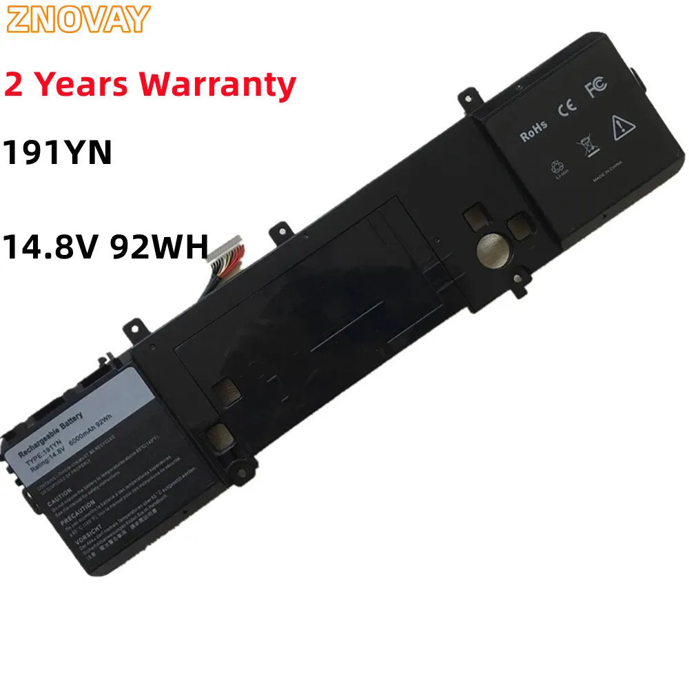 ZNOVAY 410GJ 2F3W1 8NH55 14.8V แบตเตอรี่92WH สำหรับ Dell Alienware 15 R1,15 P42F,191YN ALW15ED-1718 