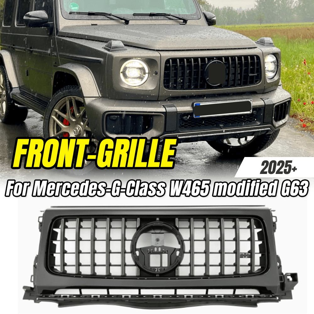 สําหรับ Mercedes-Benz G-Class W465 ดัดแปลง G63 2025+, Chrome Black GT Stely ตะแกรงกันชนหน้า, อะไหล่แ