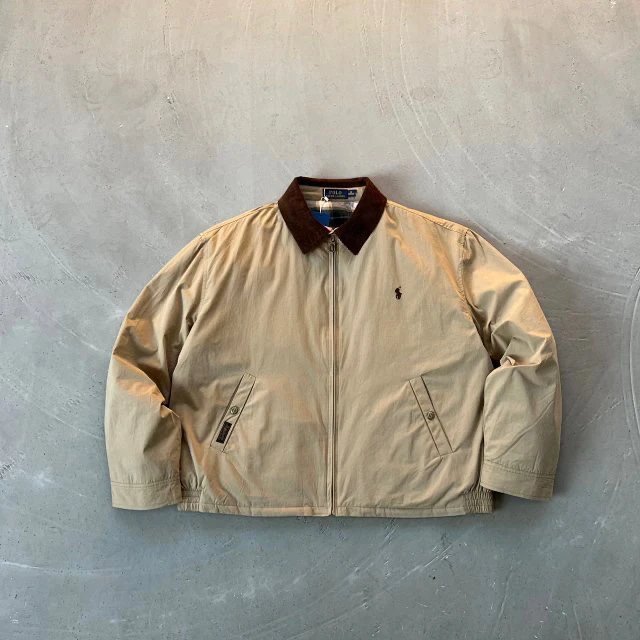 79H0 RL Vintage-style thickened jacket with a turn-down collar, classic, fashionable, casual, retro,