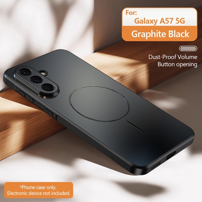 SAMSUNG 57 37 Frostedกรณีเคสโทรศัพท์แม่เหล็กสําหรับSamsung Galaxy A57 A37 5G Matte PC + TPUกันกระแทกฝาครอบป้องกัน