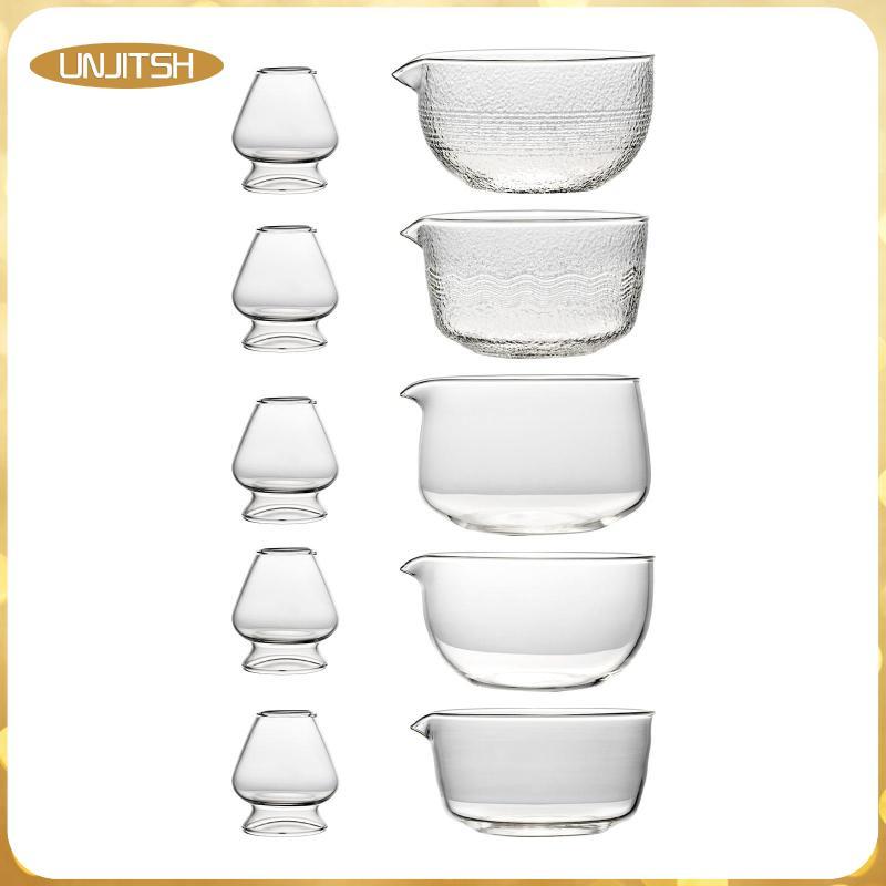 [unjitsh] Spout Matcha Bowl Set, Whisk And Bowl Tea Tool Tea Tea Tea Tea Tea Tea Painting Glass Set,