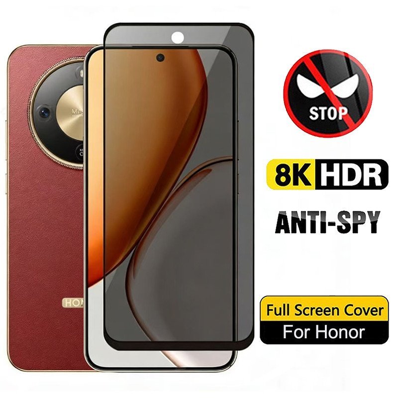 Anti Spy กระจกนิรภัยสําหรับ Honor 600 Lite 500 400 200 X9D X9A X9B X9C X9 X6 X6S X6A X6B X6C X7 X7A 