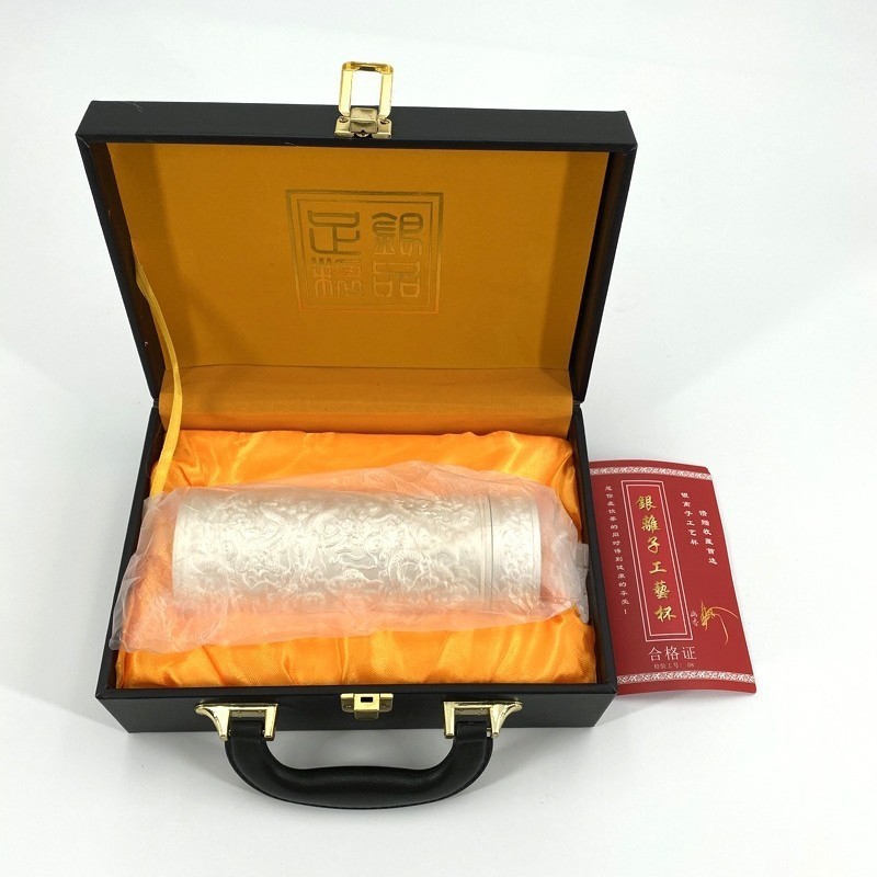 Kowloon Silver Cup Thermos Cup Silver Tea Cup Alloy Silver Plated Cup Silver Ion Cup Can Order Ready
