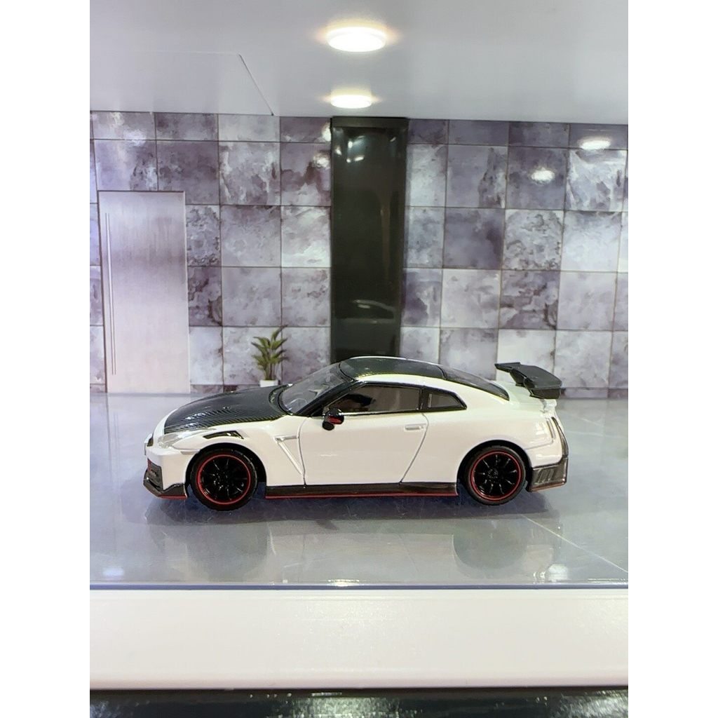 TOMYTEC TOMYTEC+TLV-N217a+ญี่ปุ่น GT-R+NISMO+2020 สีขาว โมเดลรถโลหะผสม 1/64 พร้อมกล่อง.Body Pearl Wh