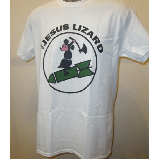 ผ้าฝ้าย 100% พระเยซู Lizard เสื้อยืด Punk Noise Rock Fugazi Acid-Catching หมวกกันน็อกแมลง Gum ผู้ชาย