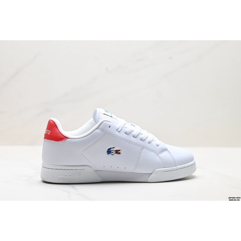 Lacoste Carnaby Cup รองเท้าผ้าใบหนังผู้ชาย รุ่น 49SMA0036