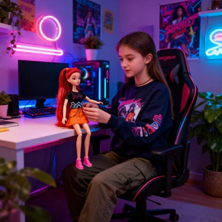 🔥ส่งจากไทย🚀KPop Demon Hunters Rumi Action Figure Zoey Mira ของเล่นโมเดลข้อต่อที่สามารถเคลื่อนย้ายได้