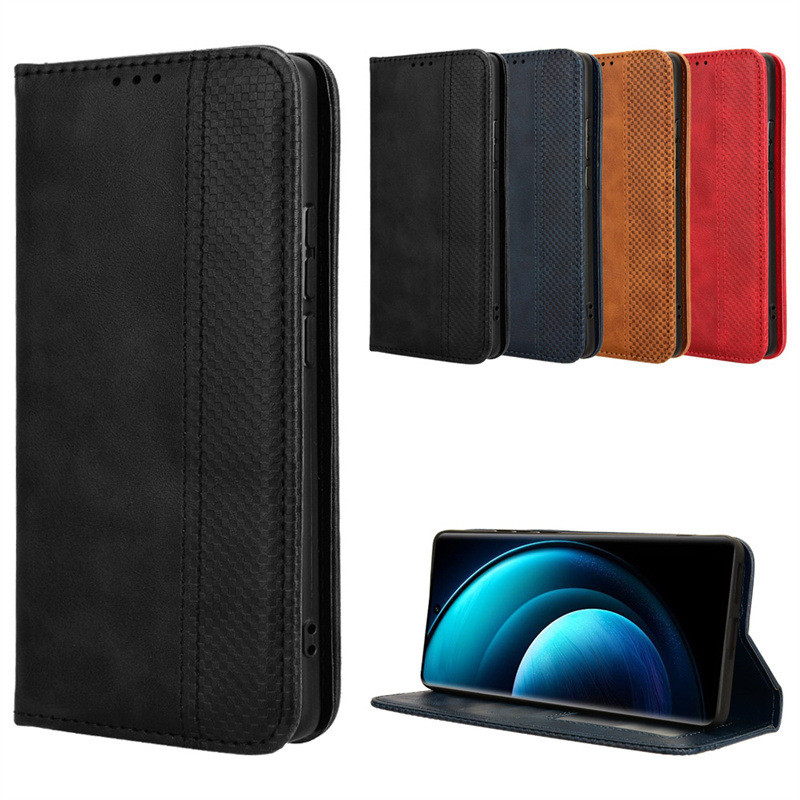 เหมาะสําหรับ vivo X100 Pro 5G Phone Case Card X100 Ultra Phone Leather Case Magnetic Flip Card