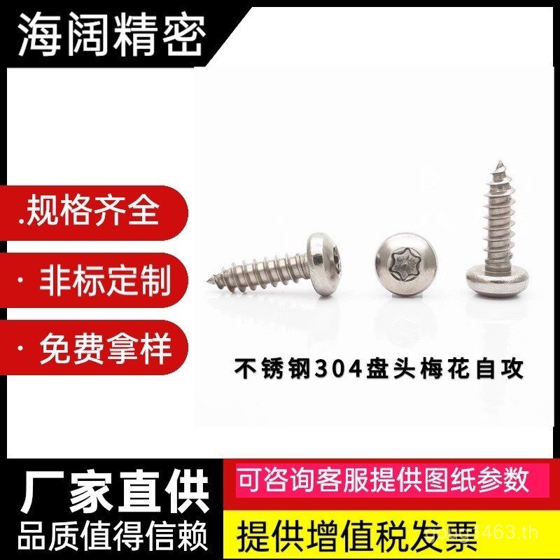 สแตนเลส m2 Torx เป็นเจ้าของแผ่นขนาดเล็กหัวสล็อตสกรูสกรูป้องกันการโจรกรรม 304m2.6m3 สกรูอิเล็กทรอนิกส