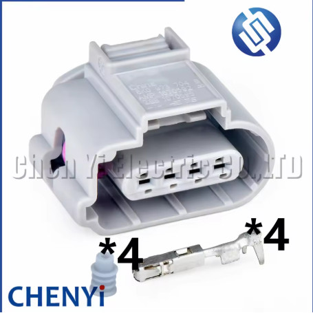 4 Pin ปลั๊กสายไฟเชื่อมต่อกันน้ํารถยนต์ 8K0973704B 8K0 973 704B เปลี่ยนได้ 6X0973704G 6X0 973 704G สํ