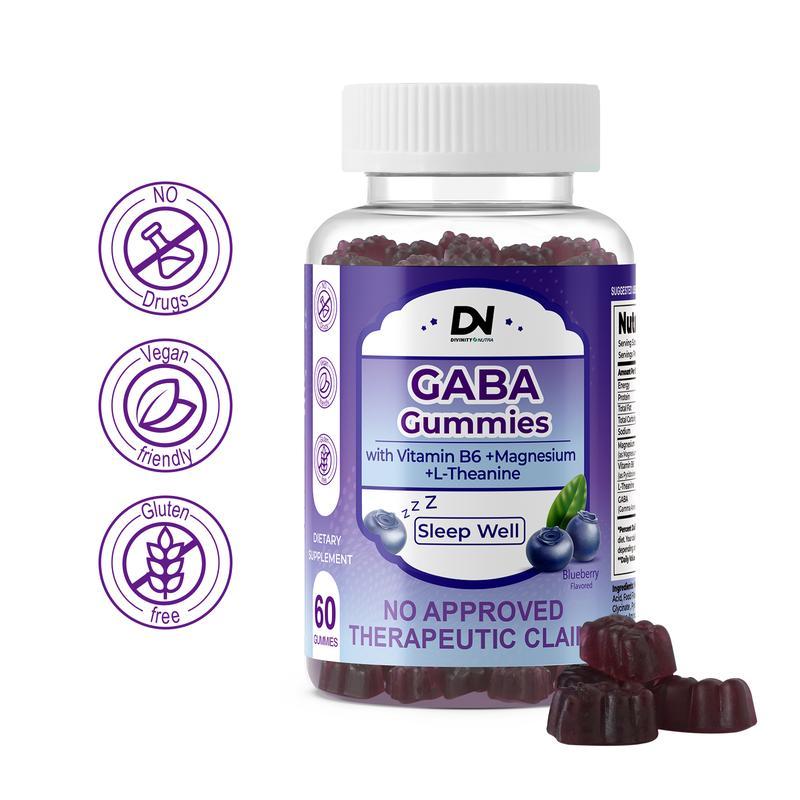DN Sleep Well Gummy 60 กัมมี่  GABA ลูกอมนุ่มสำหรับช่วยให้ผ่อนคลายก่อนนอน รสชาติอร่อย ช่วยให้นอนหลับ